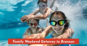 Family enjoying a summer weekend getaway in Branson