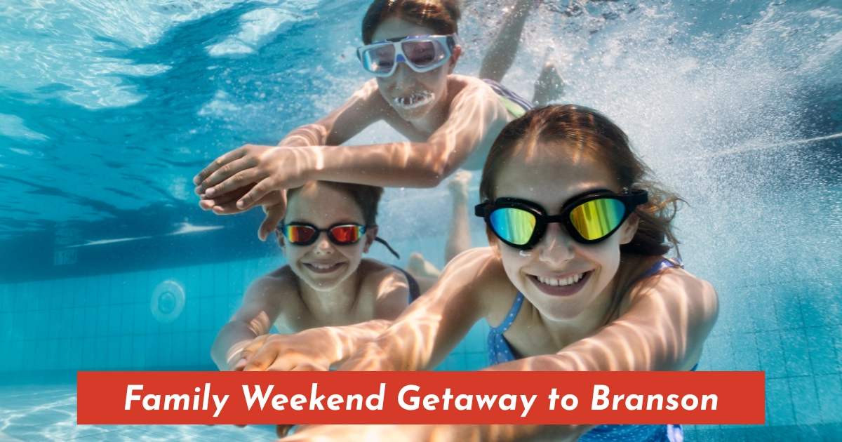 Family enjoying a summer weekend getaway in Branson