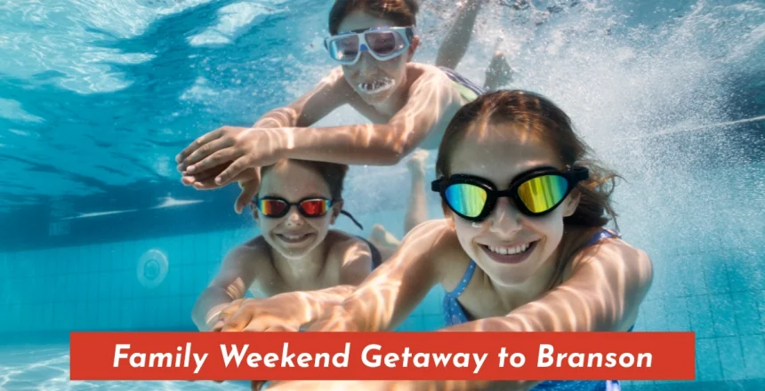 Family enjoying a summer weekend getaway in Branson